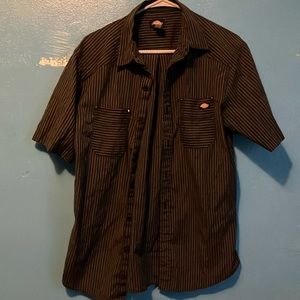 Dickies Pinstripe Button Up